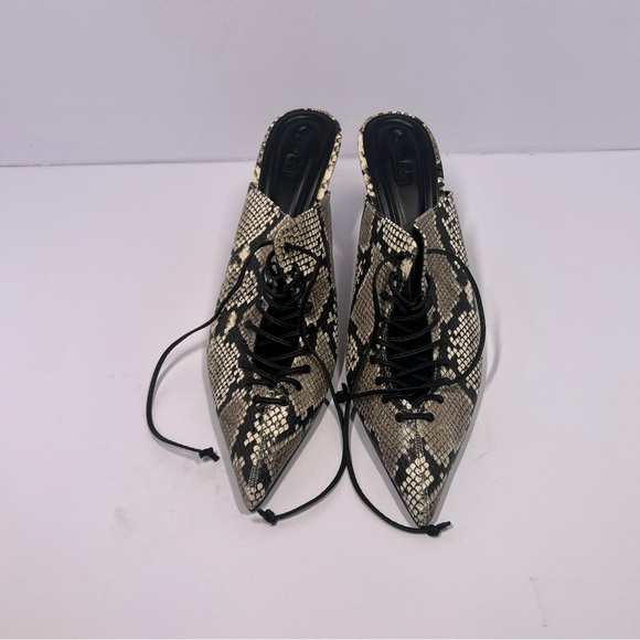 Open Edit Shoes - Open Edit Natalya Lace-Up Pointed Toe Mules Size 10M